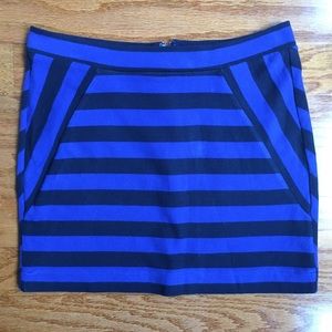 Gap sz XS blue and navy/black? knit mini skirt